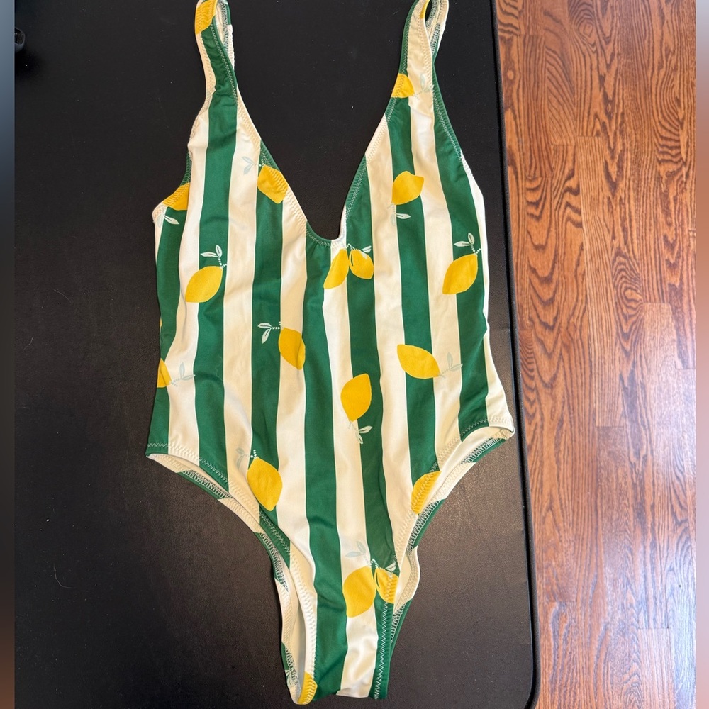 Solid And Striped Lemon One Piece - image 2